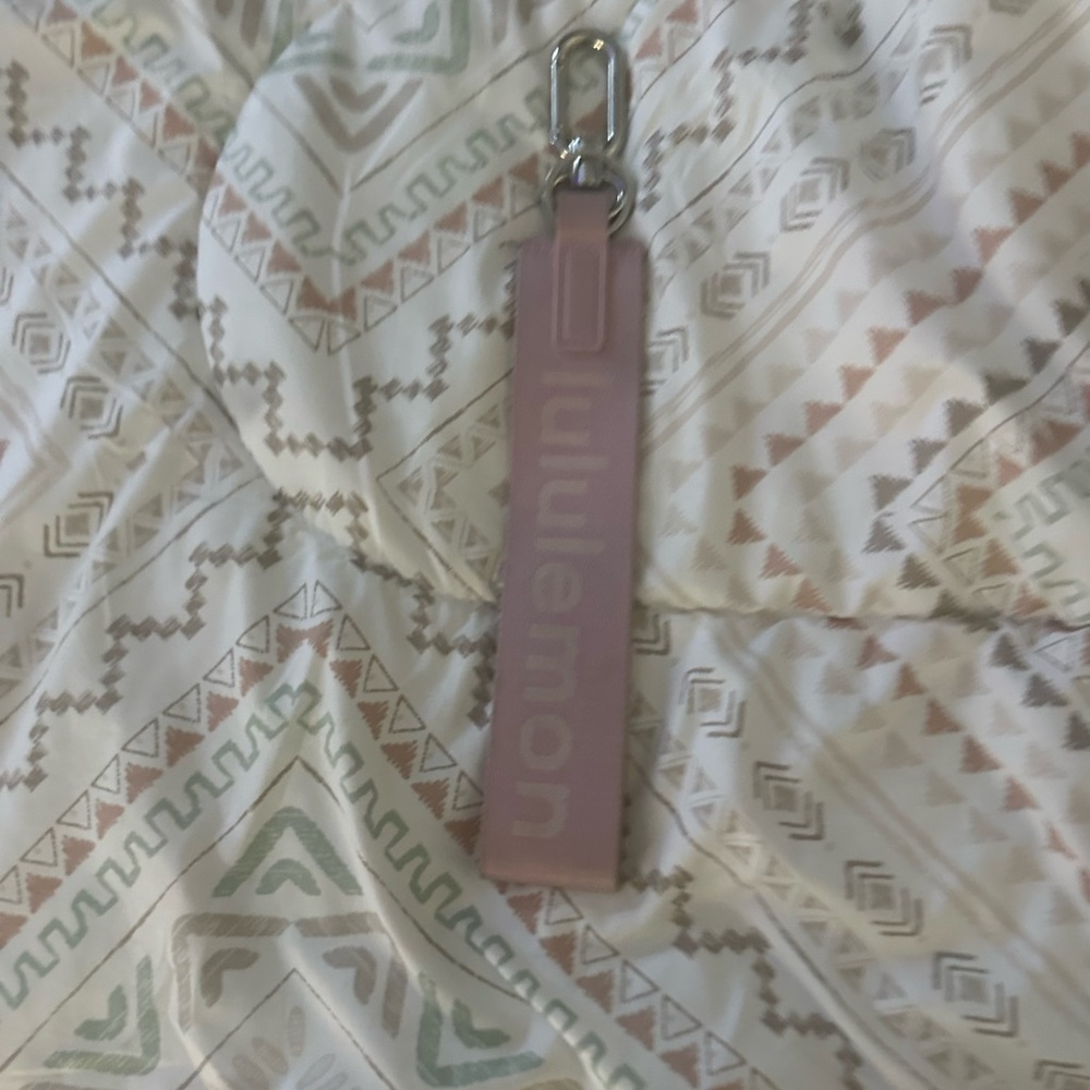 Lululemon Pink Keychain
